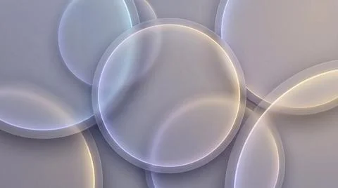Transparent circular overlays creating depth and dimension with subtle ligh.. Stock Illustration