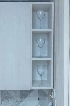 Transparent clean glasses Stock Photos