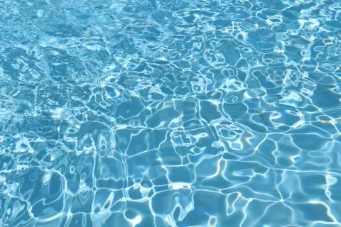 Transparent, clean water in the pool. Stock Photos