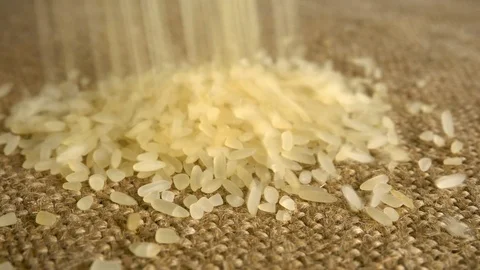 Transparent close-up rice. Stock Footage 103137588