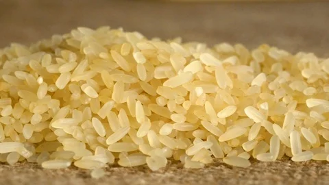 Transparent close-up rice. Stock Footage 103137693