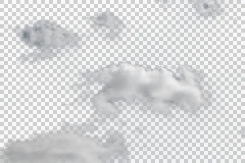 Transparent Clouds #3 Stock Photos