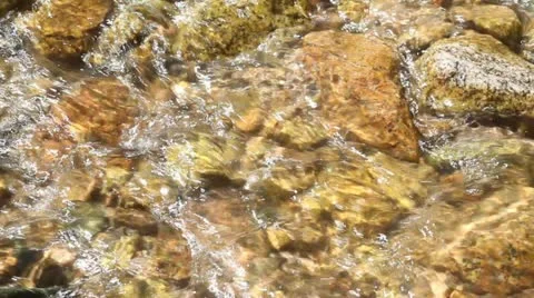 Transparent cold stream Stock Footage 11846980