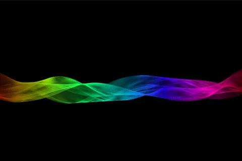 Transparent colored horizontal band Illustrazione stock
