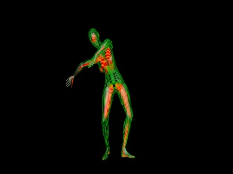 Transparent computer generated 3d woman dancing Stock Footage 69888396