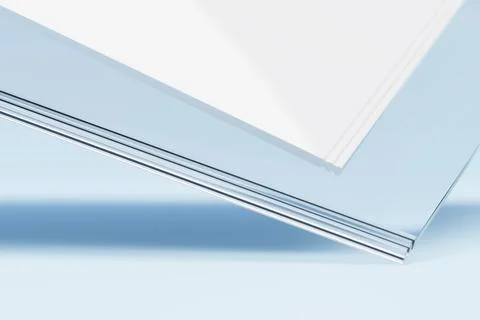 Transparent corner made of geometric simple lines. Bright creative symmetric  Illustration