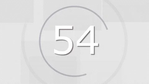 Transparent Countdown clock blue magenta rectangular motiv Stock Footage 170437790