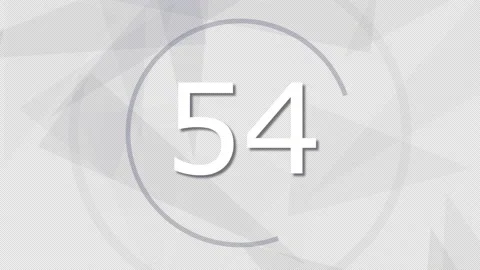 Transparent Countdown clock blue triangle motiv Stock Footage 170437915