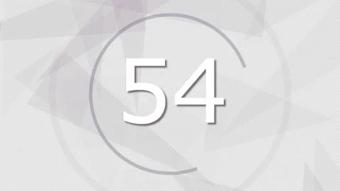 Transparent Countdown clock magenta triangle motiv Stock Footage 170437931