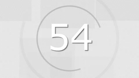 Transparent Countdown clock white rectangular motiv Stock Footage 170437867