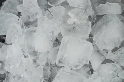 Transparent crushed ice cubes pattern Foto stock
