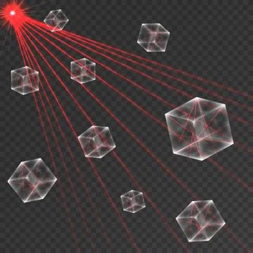 Transparent Cube Stock Illustration