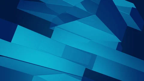 Transparent Cubes Background, Blue Glass Cube Pattern, Geometric 3d Crystals Stock Footage 280233799