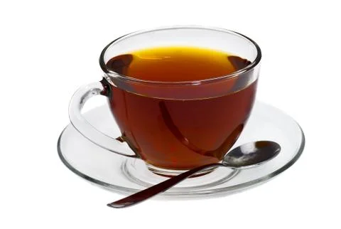 Transparent cup Stock Photos