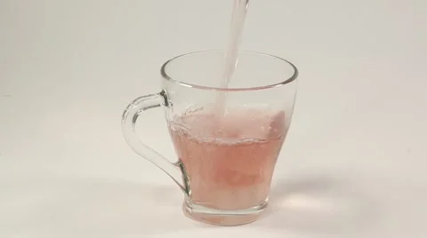 Transparent Cup of tea with sugar Video stock 46583737