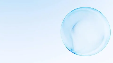 Transparent cyan biotech sphere with a delicate flowing surface appears bes.. Stock Illustration