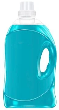 Transparent detergent bottle Stock Illustration
