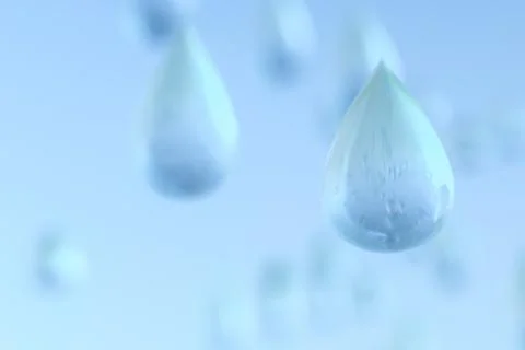 Transparent dew background, 3d rendering Illustrazione stock