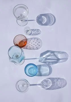 Transparent dishes Stock Photos