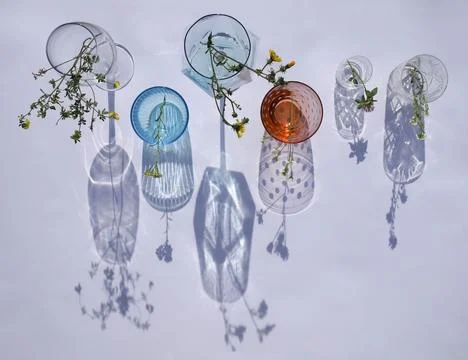 Transparent dishes Stock Photos