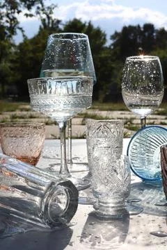 Transparent dishes Stock Photos
