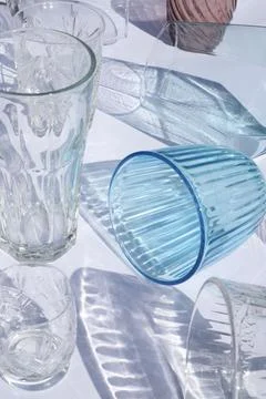 Transparent dishes Stock Photos