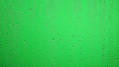 Transparent drops of rains on glass Stock Footage 343363880