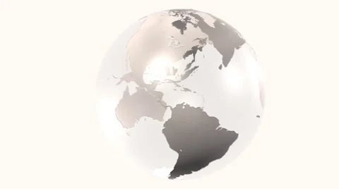 Transparent Earth rotating Stock Footage 40526896