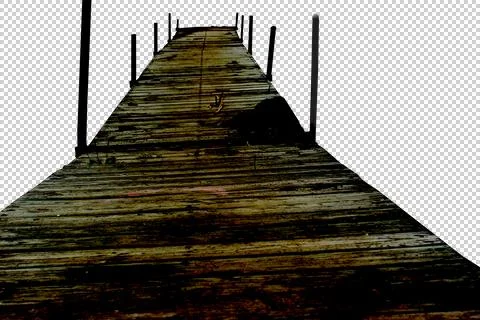 Transparent eery Ominous Bridge Stock Illustration