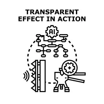 Transparent effect in action concept vector illustration Stock-Illustration