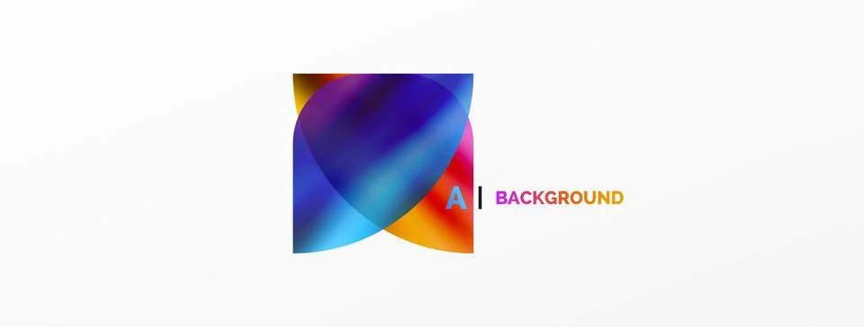 Transparent effects geometric abstract background. Minimalist wallpaper, banner Stock Illustration