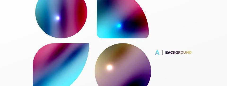 Transparent effects geometric abstract background. Minimalist wallpaper, banner Stock Illustration