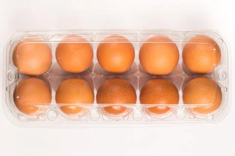 Transparent Egg Box Stock Photos