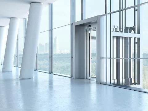 Transparent elevator Stock Illustration