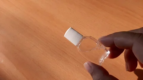 Transparent eye drops bottle packaging Stock Footage 284441624