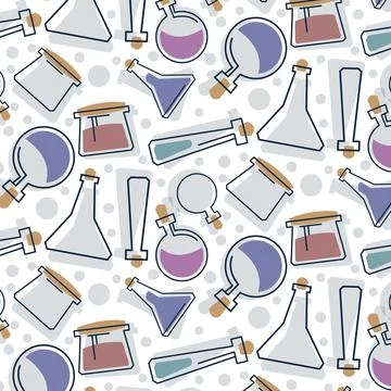 Transparent flat test tubes Stock Illustration