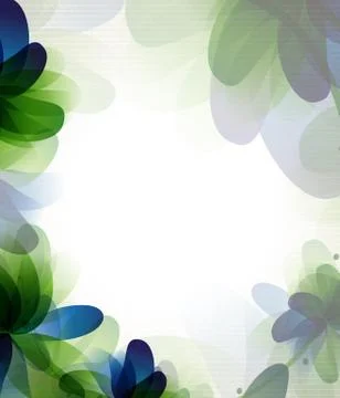 Transparent flowers Stock Illustration