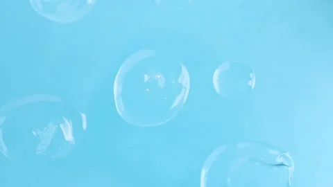 Transparent gel drops top view. Cosmetic product for body skin care Stock Footage 170476537