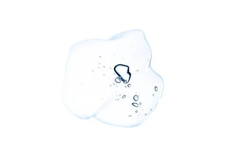 Transparent gel on a white background. Stock Photos