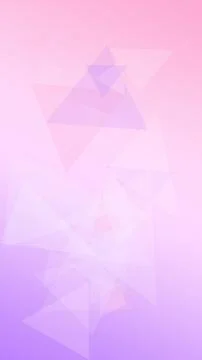 Transparent geometric triangles and polygons create a soft pink and purple .. Illustrazione stock