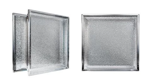 Transparent glass block for interior design.3D render Stock Illustration