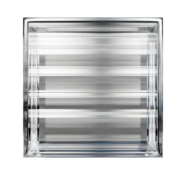 Transparent glass block for interior design.3D render Stock Illustration