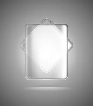 Transparent glass rectangles Stock Illustration