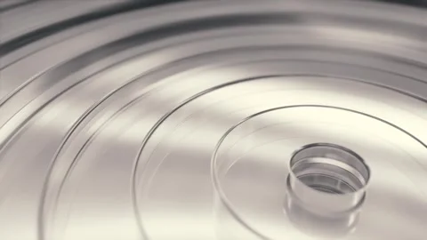 Transparent glass ripples create a clean, minimalist pattern for backgrounds, Stock Footage 344573560