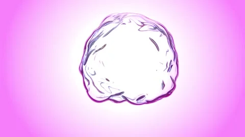 Transparent glass sphere on light pink bg able to loop endless Stock Footage 335617455