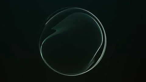 Transparent glass sphere with subtle digital light and minimal clean surfac.. Stock Illustration