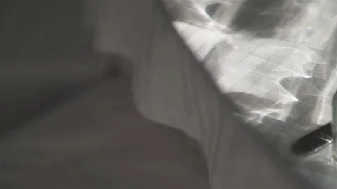 Transparent glasses on the table. Stock Footage 76132464