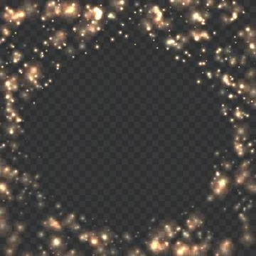 Transparent glitter template Stock Illustration