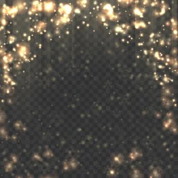 Transparent glitter template Illustrazione stock