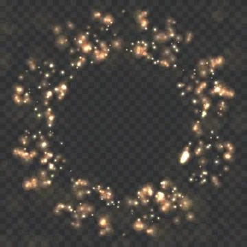 Transparent glitter template Stock Illustration